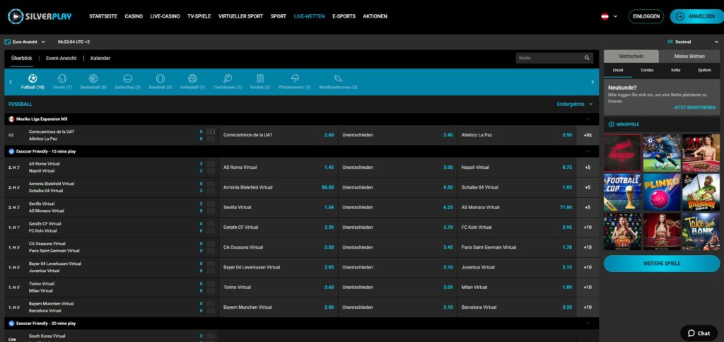 Silverplay Live Casino