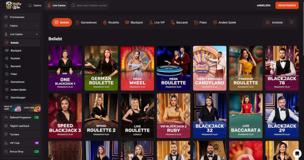 Hollywin Live Casino