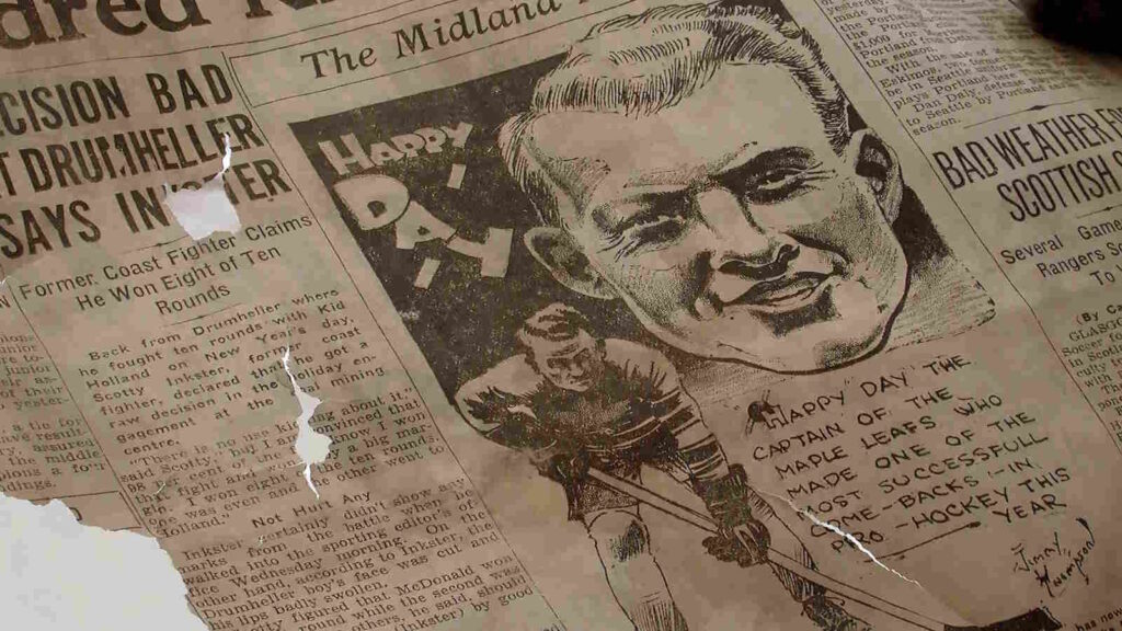 Zeitungsartikel Geschichte Eishockey